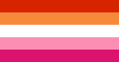 5 stripe pink sunset flag